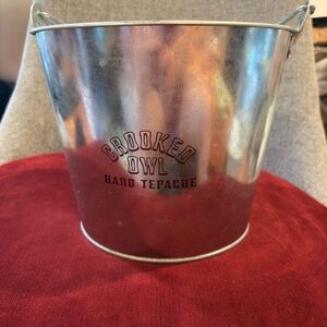 Vintage Collectible Ice/Beer Bucket-Сrooked Owl Hard Tepache